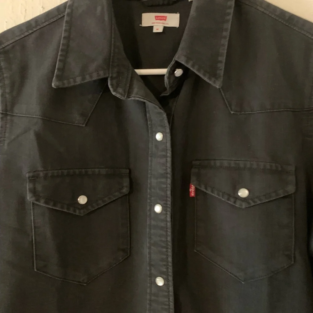 Levi’s lil’ bit country iconic denim western shirt dress - Picture 4 of 8